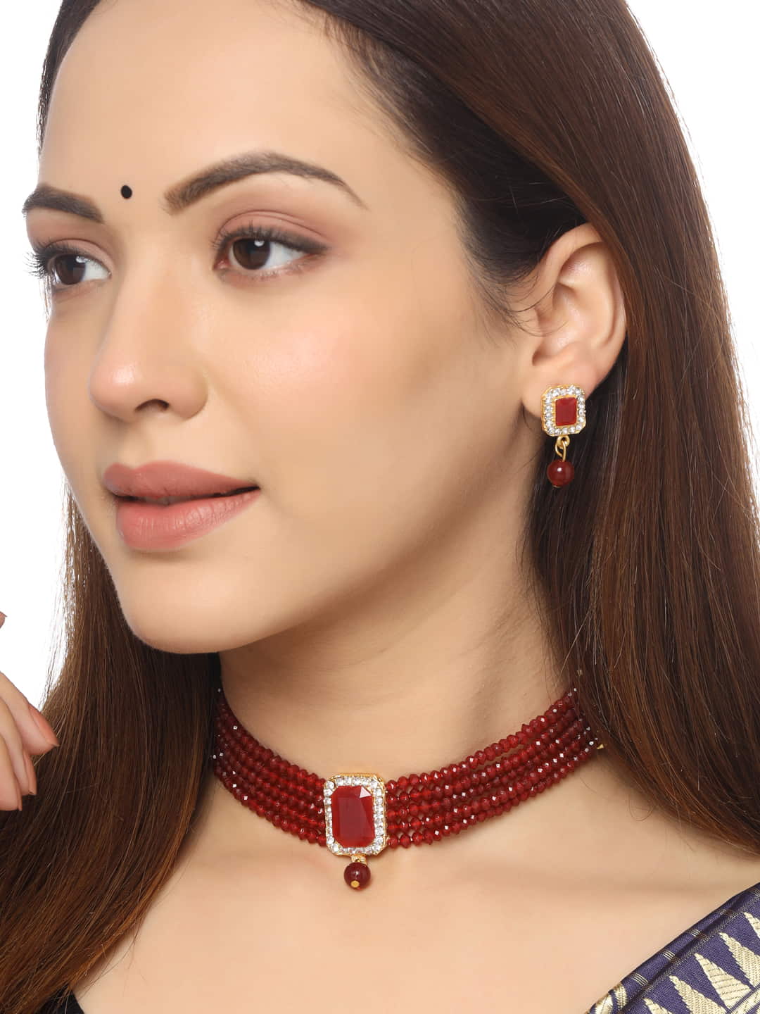 red-beads-studded-choker-necklace-set-viraasi