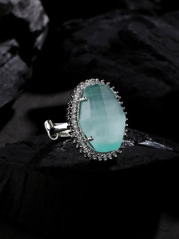 silver-plated-turquoise-color-stone-ad-ring-viraasi