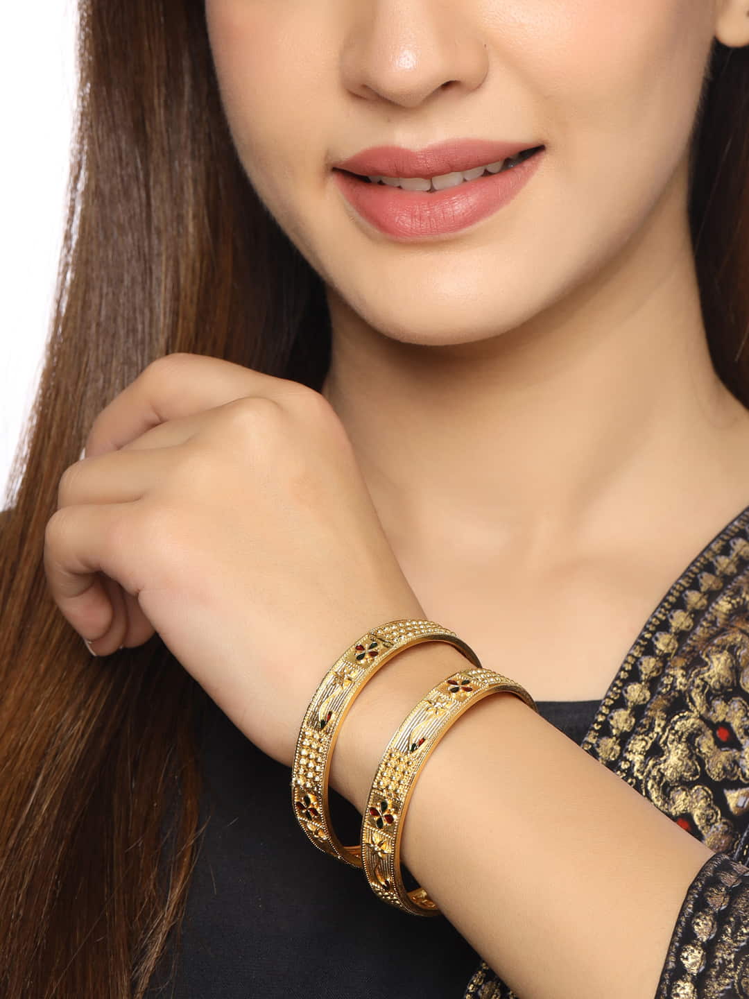 gold-plated-floral-design-bangles-set-of-2-viraasi