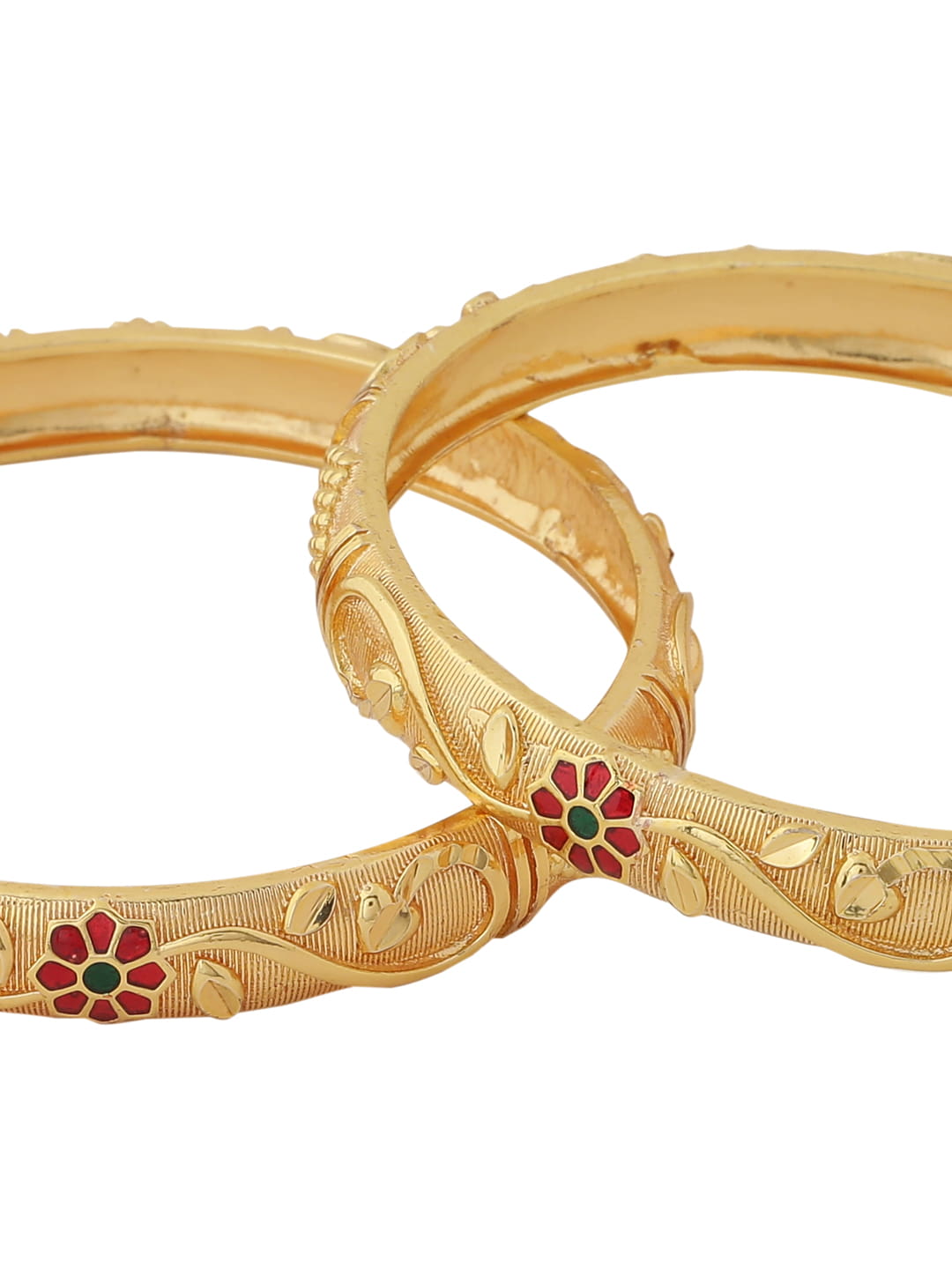 gold-plated-pink-stone-studded-bangle-set-of-2-viraasi