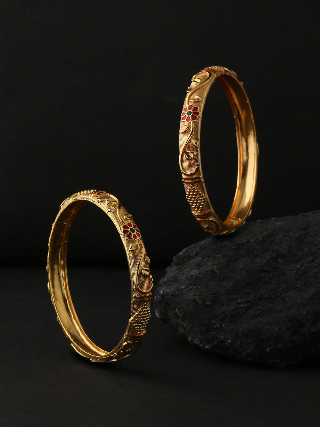 gold-plated-pink-stone-studded-bangle-set-of-2-viraasi