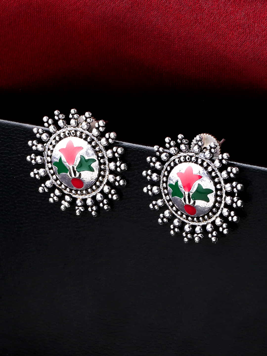 oxidised-enamel-stud-earrings-viraasi