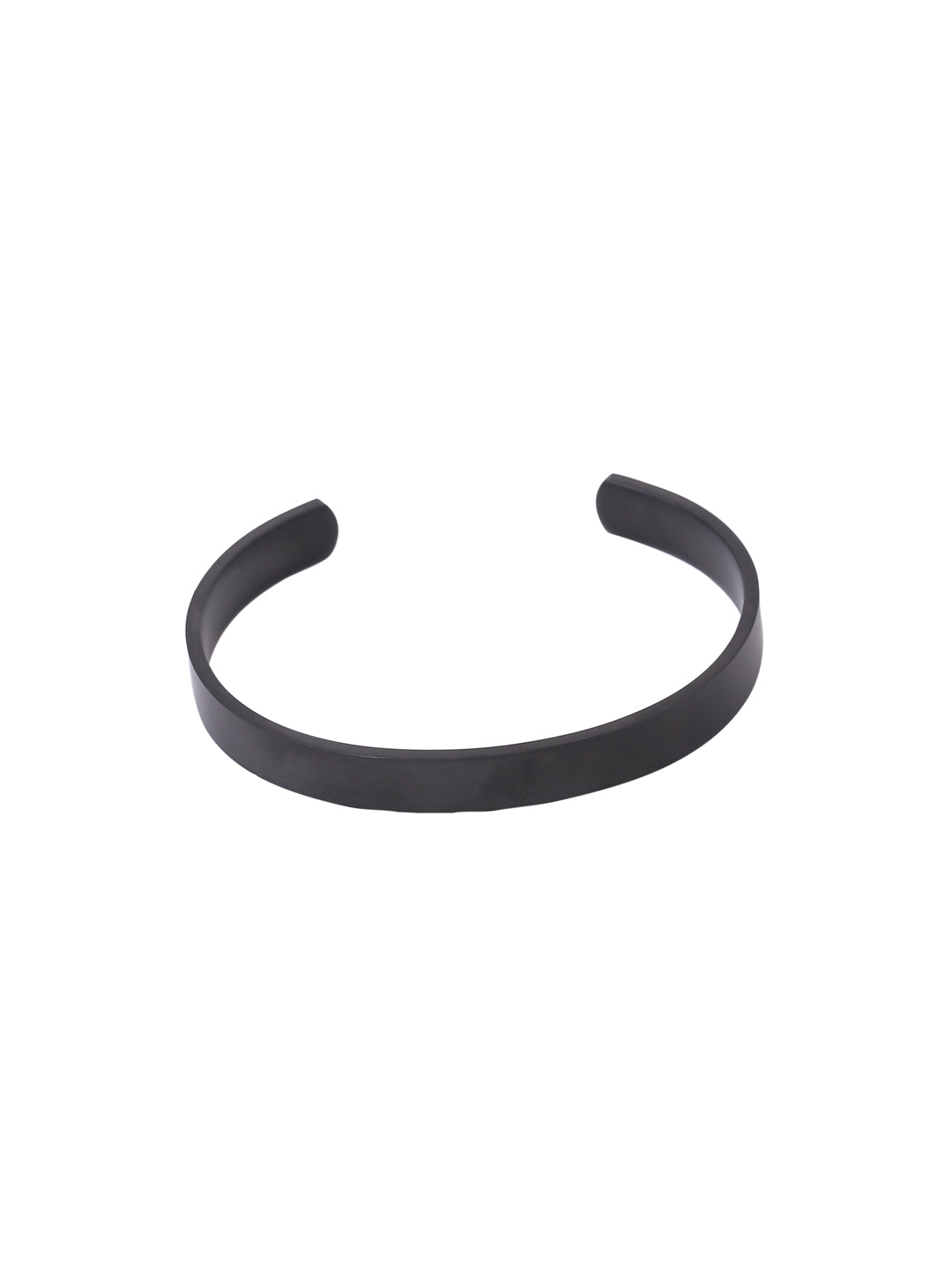 solid-black-cuff-bracelet-for-men-viraasi