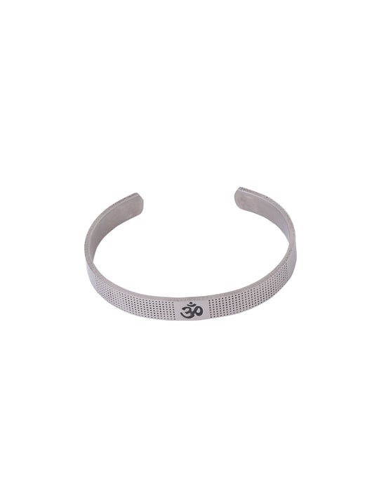 Stainless Steel OM Design Cuff Bracelet