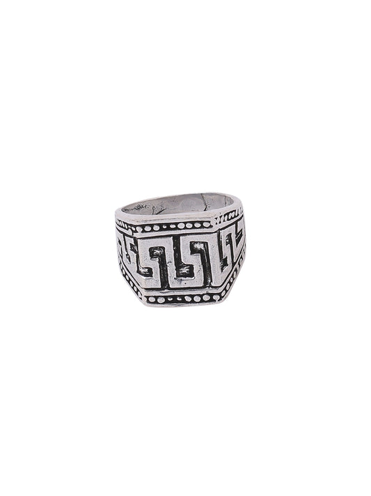stylish-silver-plated-ring-for-men-Viraasi