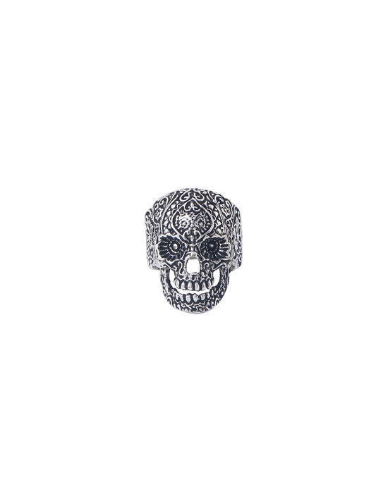Skull Shape Silver Plated Ring for Men