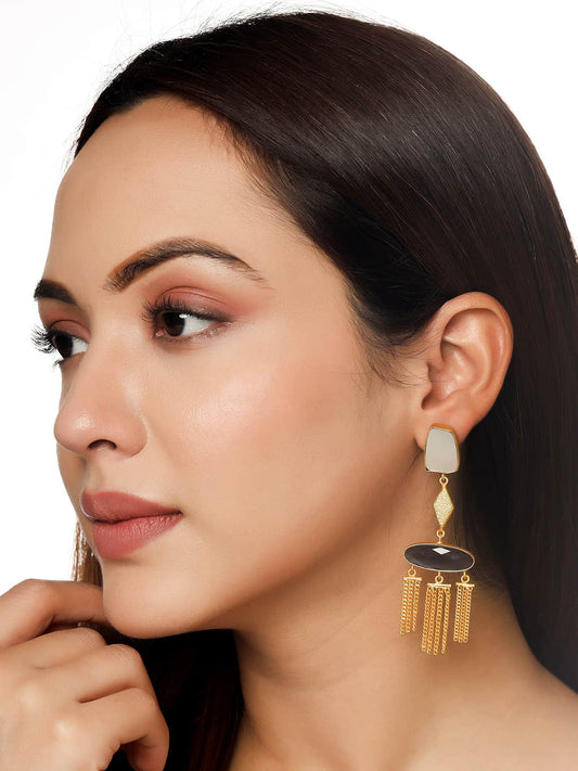 Gold Plated Handcrafted Dnagler Earrings for Women