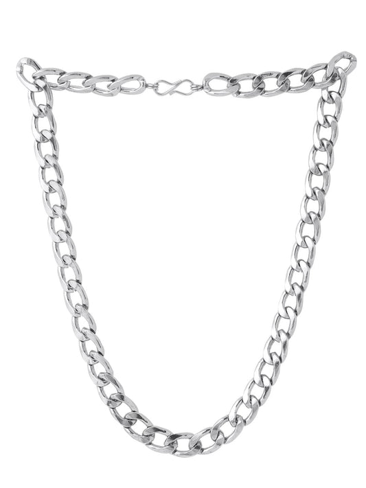 Silver Plated Hip Hop Cuban Chain For Men