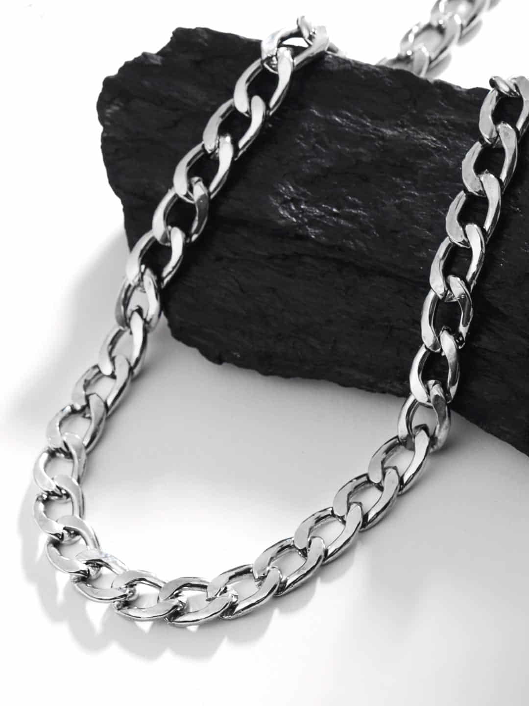 Silver Plated Hip Hop Cuban Chain For Men