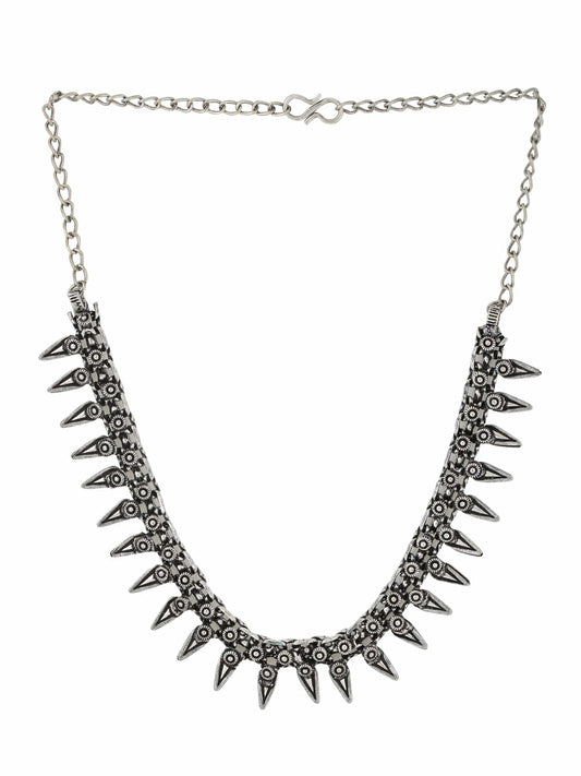 Oxidised Stylish Choker Necklace for Women