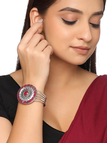 sun-shape-adjustable-oxidized-kada-bangle-viraasi